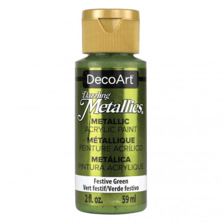 La Americana metálico 59 ml DecoArt - 261 Verde Festivo