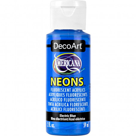 Acrílico Americana Neón 59 ml - Azul Eléctrico