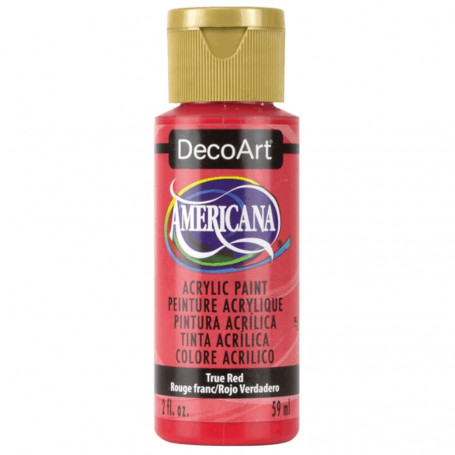 La Americana 59 ml DecoArt - 129 Rojo Verdadero