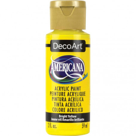 La Americana 59 ml DecoArt - 227 Amarillo Brillante