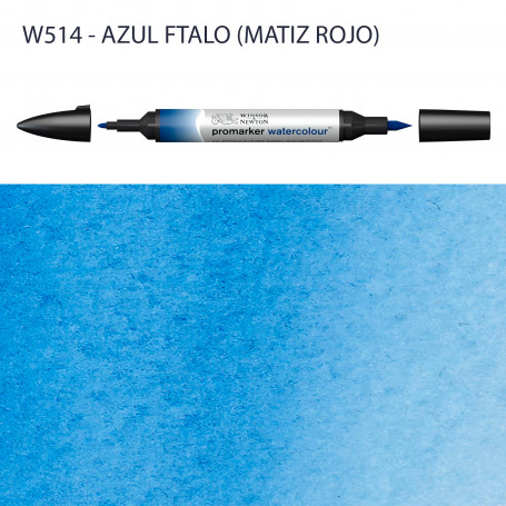 Rotulador Promarker Watercolour Winsor & Newton W514-Azul Ftalo (Matiz Rojo)