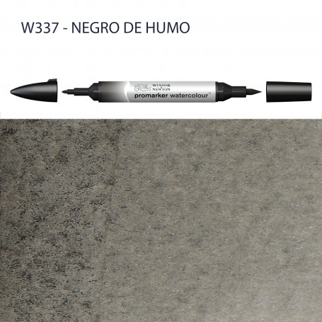 Rotulador Promarker Watercolour Winsor & Newton W337-Negro de Humo