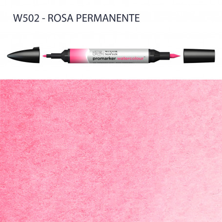 Rotulador Promarker Watercolour Winsor & Newton W502-Rosa Permanente