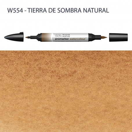 Rotulador Promarker Watercolour Winsor & Newton W554-Tierra de Sombra Natural