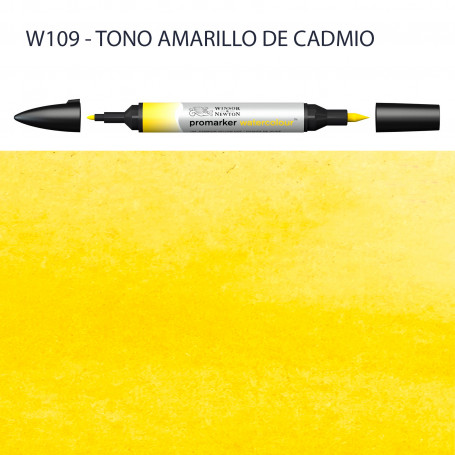 Rotulador Promarker Watercolour Winsor & Newton W109-Tono Amarillo de Cadmio