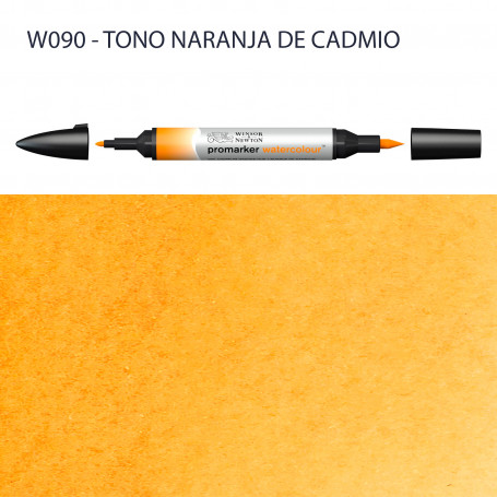 Rotulador Promarker Watercolour Winsor & Newton W090-Tono Naranja de Cadmio