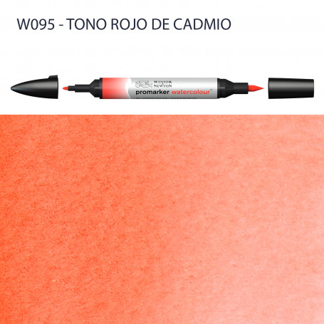 Rotulador Promarker Watercolour Winsor & Newton W095-Tono Rojo de Cadmio