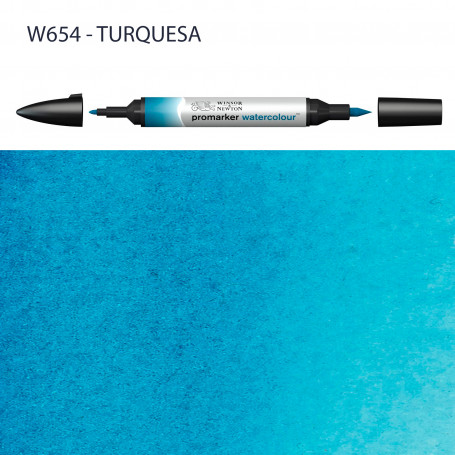 Rotulador Promarker Watercolour Winsor & Newton W654-Turquesa