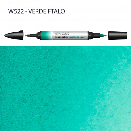 Rotulador Promarker Watercolour Winsor & Newton W522-Verde Ftalo