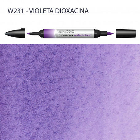 Rotulador Promarker Watercolour Winsor & Newton W231-Violeta Dioxacina