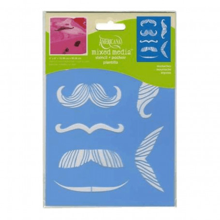 Plantilla Stencil 15x20 cm Bigotes