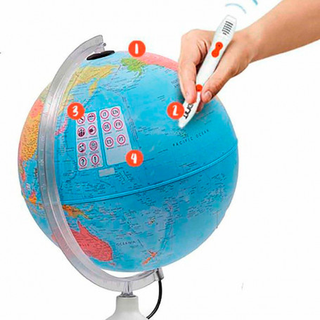 Globo Terráqueo Informativo Ø 30 cm Parlamondo Nova Rico Multilingüe