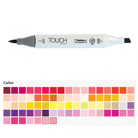 Rotulador Touch Twin Brush Rojos Amarillos y Malvas