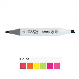 Rotulador Touch Twin Brush Colores Flúor