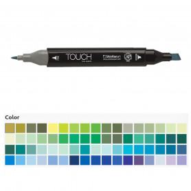 Rotulador Touch Twin Marker Azules y Verdes