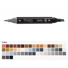 Rotulador Touch Twin Marker Blancos Negros y Tierras