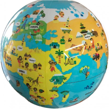 Globo del Mundo Hinchable 30cm Animales