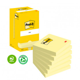 Pack 12 Blocs de Notas adhesivas Post it 76x76