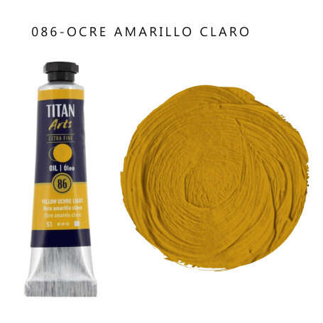 Óleo Titan 20ml - 086 Ocre Amarillo Claro