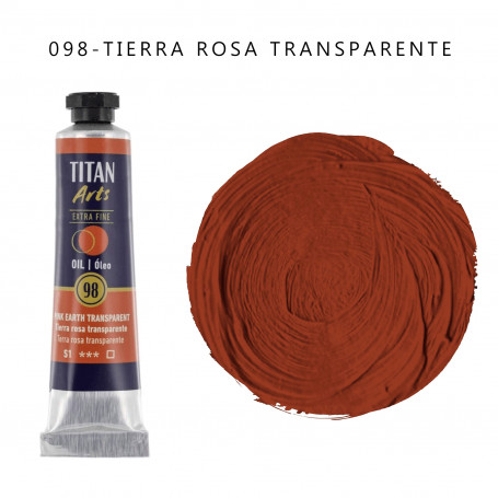 Óleo Titan 20ml - 098 Tierra Rosa Transparente
