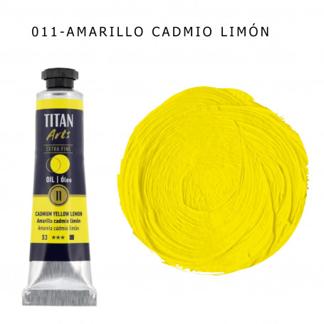 Óleo Titan 20ml - 011 Amarillo Cadmio Limón