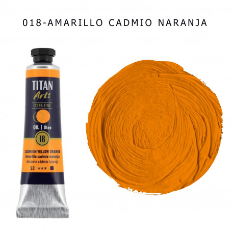 Óleo Titan 20ml - 018 Amarillo Cadmio Naranja