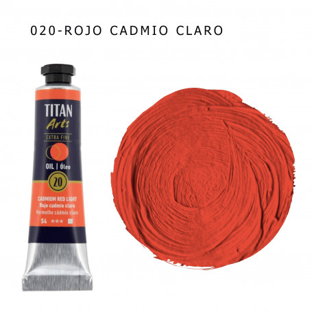 Óleo Titan 20ml - 020 Rojo Cadmio Claro