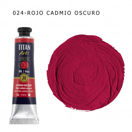 Óleo Titan 20ml - 024 Rojo Cadmio Oscuro