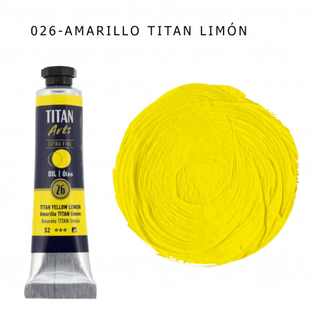 Óleo Titan 20ml - 026 Amarillo Titan Limón