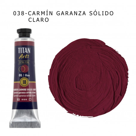 Óleo Titan 20ml - 038 Carmín Garanza Sólido Claro