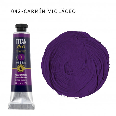 Óleo Titan 20ml - 042 Carmín Violáceo