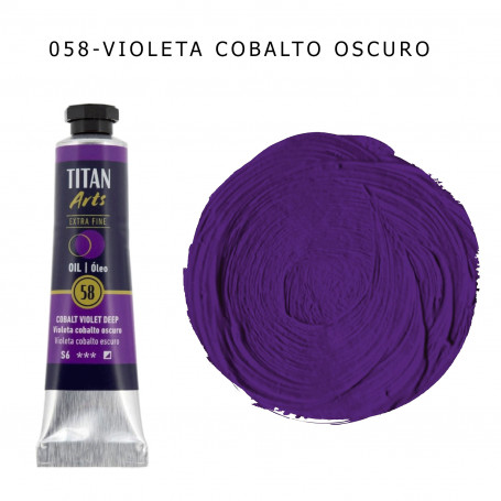Óleo Titan 20ml - 058 Violeta Cobalto Oscuro