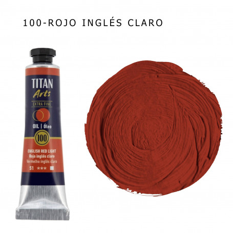 Óleo Titan 20ml - 100 Rojo Inglés Claro