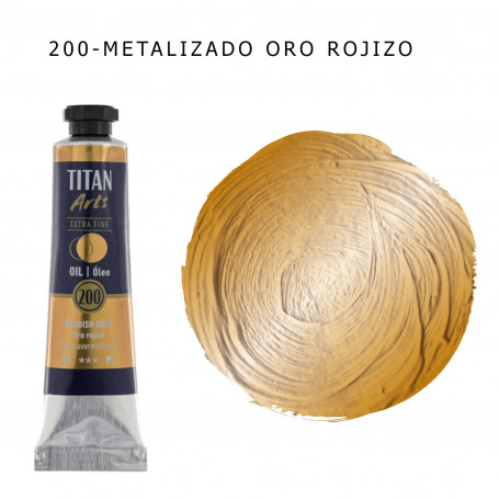 Óleo Titan 20ml - 200 Metalizado Oro Rojizo