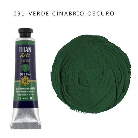 Óleo Titan 20ml - 091 Verde Cinabrio Oscuro