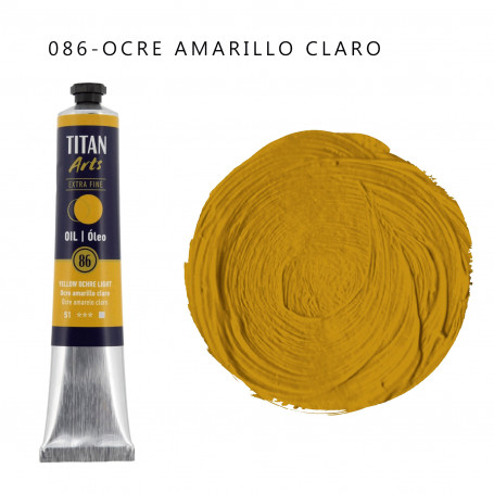 óleo Titan 60ml - 086 Ocre Amarillo Claro
