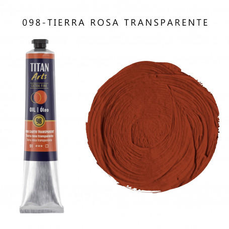 óleo Titan 60ml - 098 Tierra Rosa Transparente