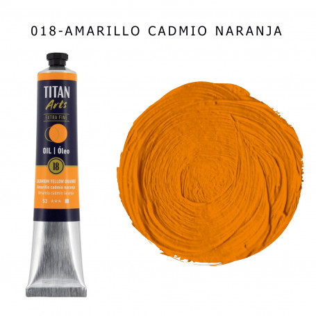 Óleo Titan 60ml - 018 Amarillo Cadmio Naranja
