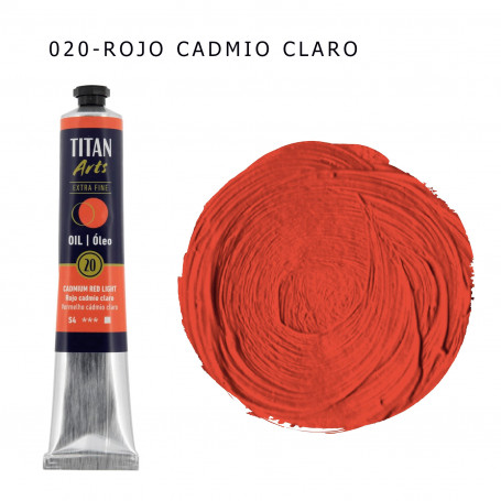 Óleo Titan 60ml - 020 Rojo Cadmio Claro