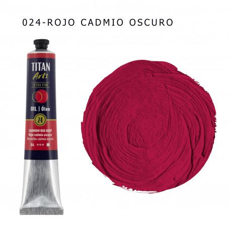 Óleo Titan 60ml - 024 Rojo Cadmio Oscuro