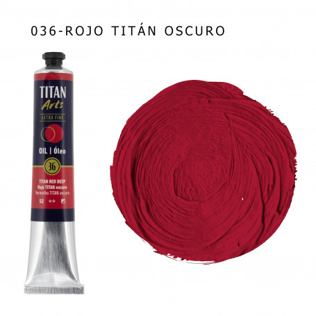 Óleo Titan 60ml - 036 Rojo Titán Oscuro