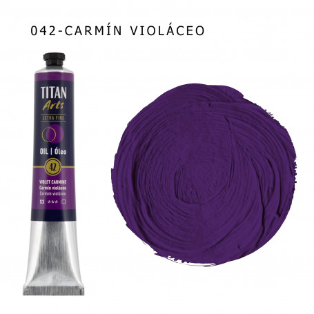 Óleo Titan 60ml - 042 Carmín Violáceo