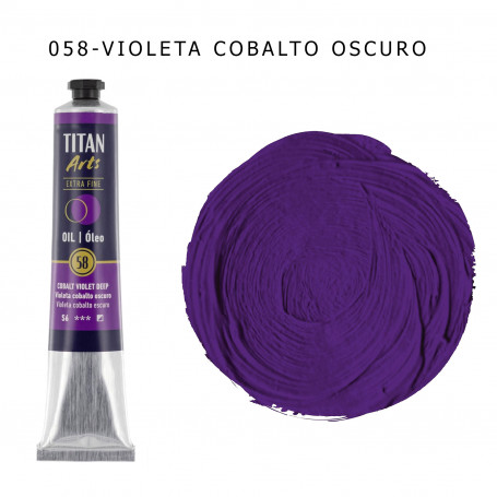 Óleo Titan 60ml - 058 Violeta Cobalto Oscuro