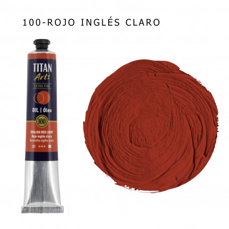 Óleo Titan 60ml - 100 Rojo Inglés Claro