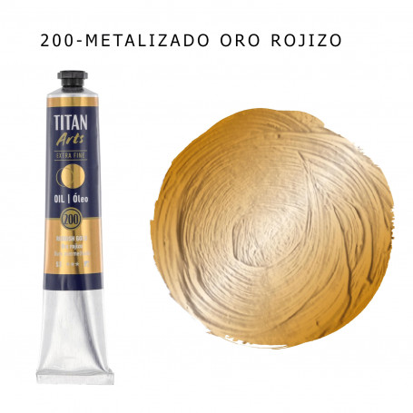 Óleo Titan 60ml - 200 Metalizado Oro Rojizo