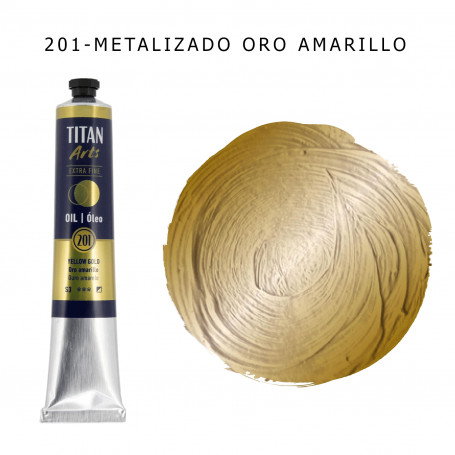 Óleo Titan 60ml - 201 Metalizado Oro Amarillo