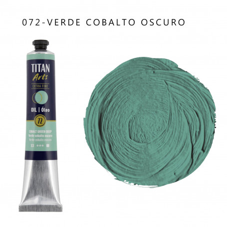 Óleo Titan 60ml - 072 Verde Cobalto Oscuro