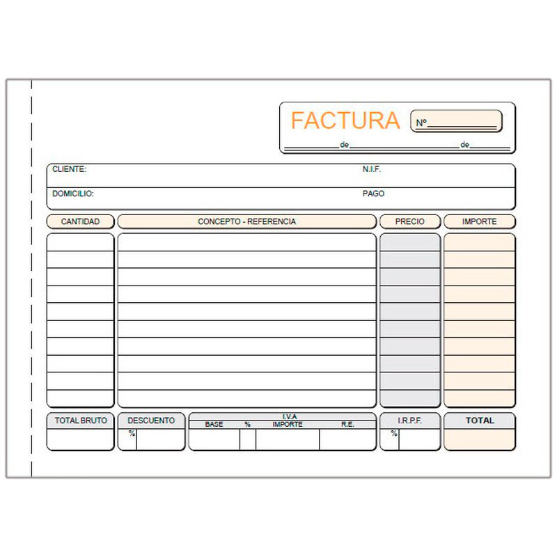Hojas De Factura Imprimibles Plantillas De Factura De Taller Mecánico