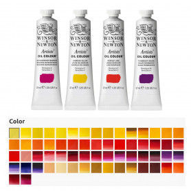 Oil Colour Winsor & Newton 37 ml Amarillos Rojos y Malvas