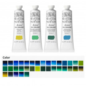 Oil Colour Winsor & Newton 37 ml Azules y Verdes
